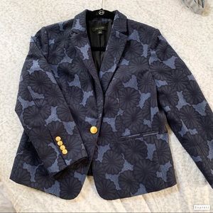 🎀 Ann Taylor Textured Floral Cropped Blazer 🎀